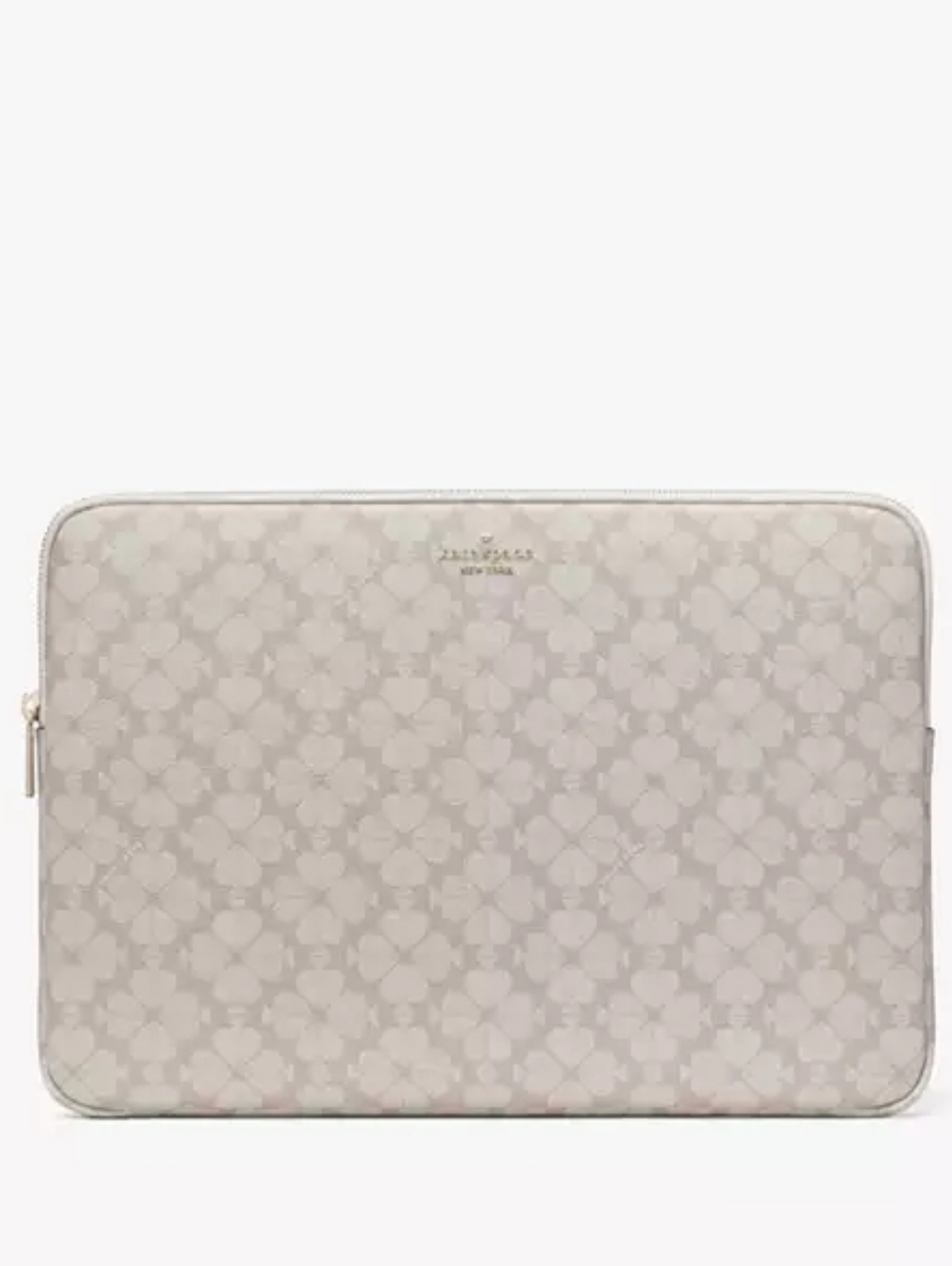 kate spade Cream Ivory Floral-Print Laptop Sleeve